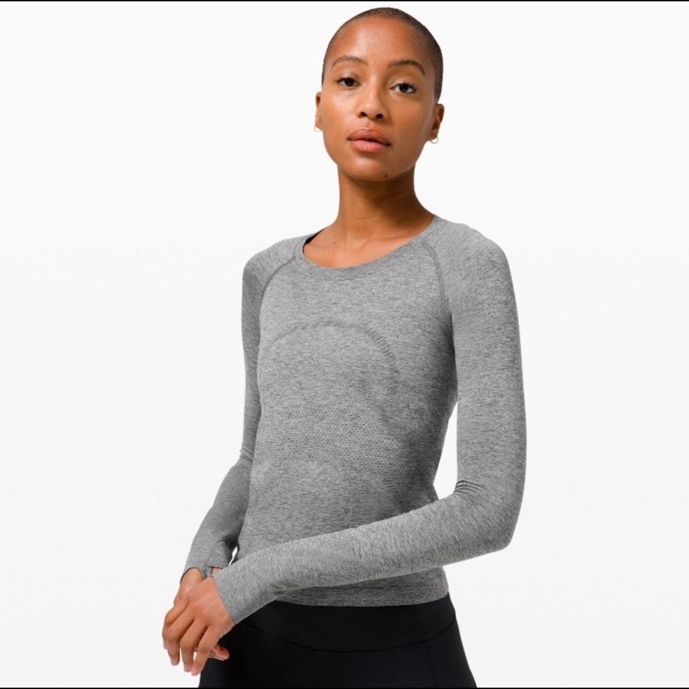 Lululemon gray Swiftly Tech Long Sleeve Shirt
